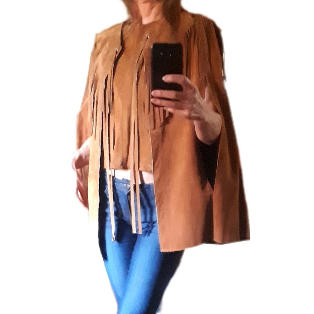 Brown leather top
